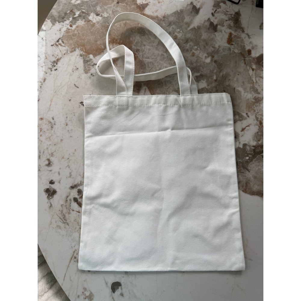 Dragontails Fantasy Graphic Canvas Tote Bag Cream Mythical Dragon Art - Picture 2 of 2